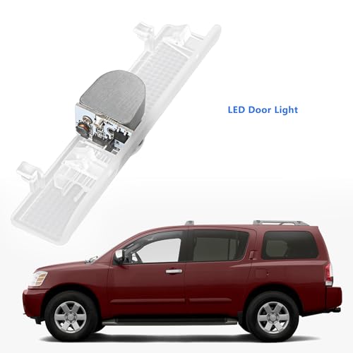 ECSiNG 2Pcs Luz LED para Puerta 12V 5W Compatible Nissan miniatura 2