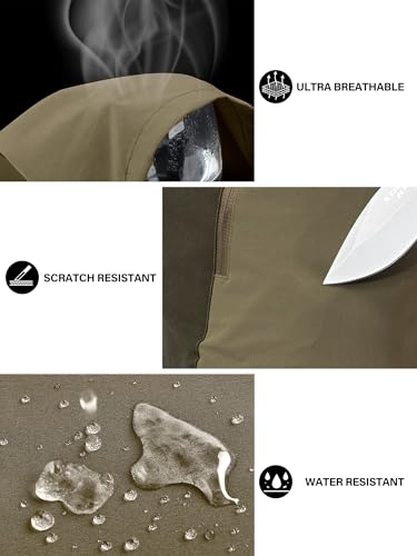 yeyity Wanderhose Herren Outdoor Hosen Robust Atmungsaktiv Langlebig Trekkinghose Cargo Arbeitshosen Männer zum viele Outdoor-Aktivitäten (6237,Amy Grün,M)