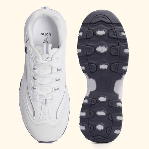 Image of YOHO Women's Chonks Sporty Comfortable Chunky Sneakers | Lightweight & Breathable | Everyday Shoes for Woman /Girls