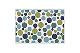 Ritz Polka Dot Reversible Microfiber Dish Drying Mat, Ocean