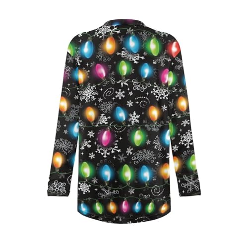 Image of Women's Lightweight Cardigans with Pockets Trendy Long Sleeve Open Front Cardigan Casual Tops Jackets Fall Oufits S-2XL