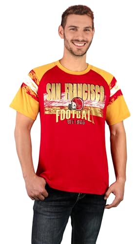 Camiseta raglán para hombre cómoda de rayas para evitar rozaduras 2