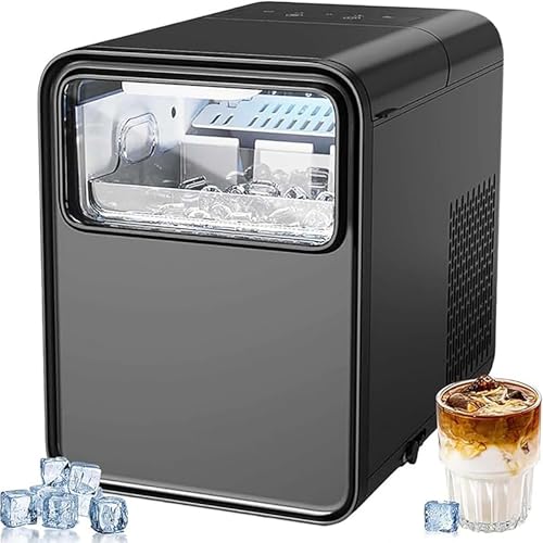 Countertop Ice Maker Machine 130W - Self-Cleaning, 12kg/24h Ice Production, 1.5L Water Tank - Perfect for Home, Kitchen, Office, Bar Use