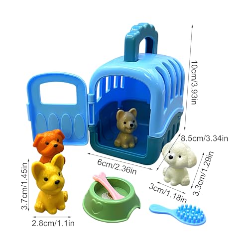 Spielset im Käfig für Haustiere, Lernspiele für Kinder, interaktives Spiel, Spielzeug für Hunde mit Haustieren D