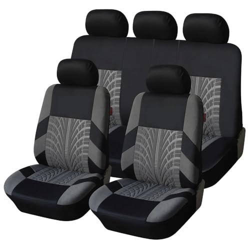 Housse de siège voiture universelle : ensemble complet de protection de sièges auto noirs