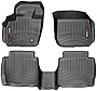 WeatherTech Custom Fit FloorLiner for Ford Fusion / Lincoln MKZ, 1st & 2nd Row Black (44483-1-2)