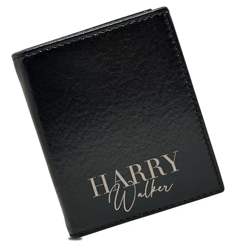 Custom Wallet For Men, Anniversary, Birthday, Valentines Day Gift for Him, Boyfriend, Fathers Day Gift For Dad, Grandpa, Cartera de Hombres, Engraved Leather Wallet For Husband, Groomsmen