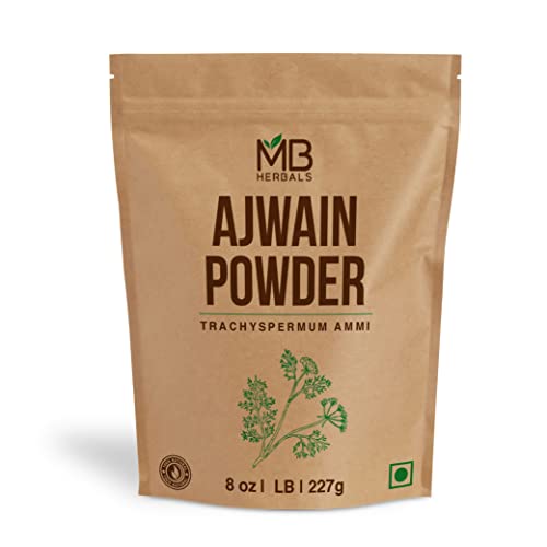 MB Herbals Ajwain Powder 8 oz (227 Gram / 0.5 LB) | Ajowan Powder | Carom Seed Powder | Trachyspermum ammi...