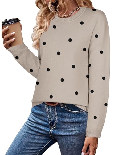Image of Zeagoo Sweaters for Women Fall Outfits Trendy 2025 Long Sleeve Shirts Bussiness Casual Knit Pullover Sweater Tops