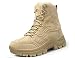 IYVW 516 Bottes de l'armée Homme Bottes Bottines Hiver Chaud Antidérapant Décontractées Boots Chukka Classiques Souples Chaussures De Marche Taille Jaune désert 45 EU