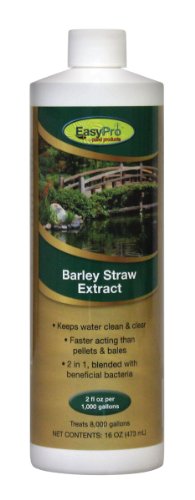 Image of EasyPro BSE16 Liquid Barley Extract. Natural Formula for Ponds - 16 oz | All natural liquid barley formula releases humic acids. 16 oz. treats 8,000 gal of pond water. Safe for aquatic life & pets