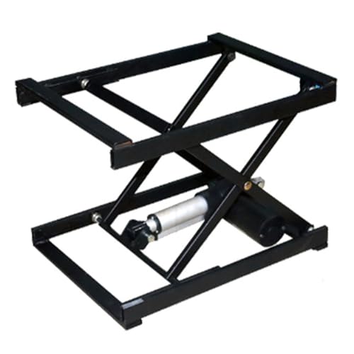 MQDLJSE Mesa elevadora eléctrica de Tijera con Mando a Distancia inalámbrico, Altura Regulable y Estable, Ideal para proyectos de Bricolaje y Cargas Pesadas, talleres y gara