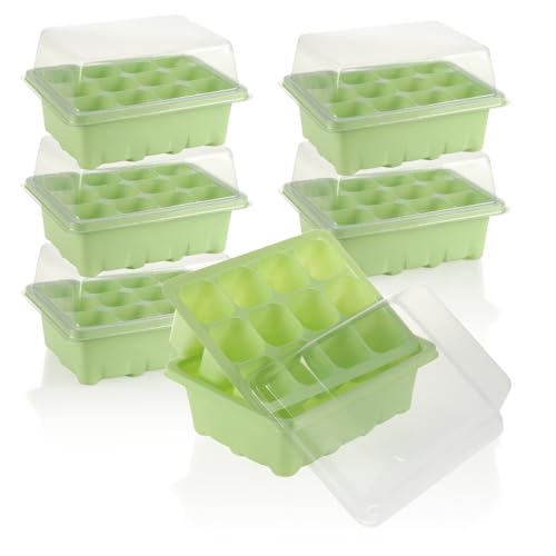 com-four® 6X Anzucht-Set für die Anzucht von kleinen Pflanzen - Für Blumen, Obst und auch Gemüse (Anzuchtset 2) com-four® 6X Anzucht-Set für die Anzucht von kleinen Pflanzen - Für Blumen, Obst und auch Gemüse (Anzuchtset 2)