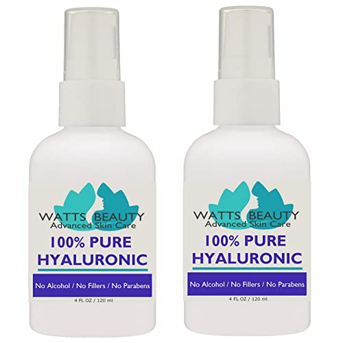 Anti Aging Wrinkle Serum of 100% Pure Hyaluronic Acid for Face and Body - No Alcohol, 8 oz