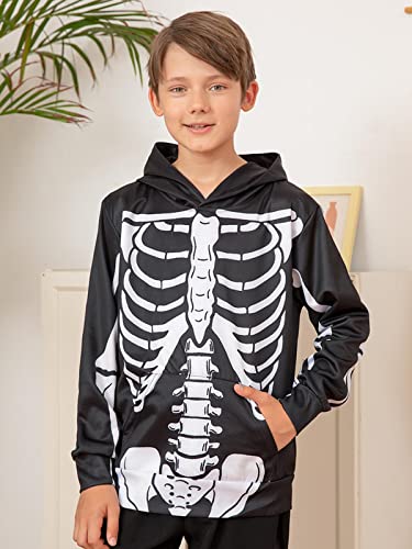 Image of Lovekider Boys Hoodies Sweatshirt Cool 3D Print Pullover with Big Pocket for Kids Fashion Warm Winter 6-16 Years