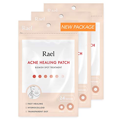 Rael Acne Pimple Healing Patch - Absorbing Cover, Invisible, Blemish Spot, Hydrocolloid, Skin