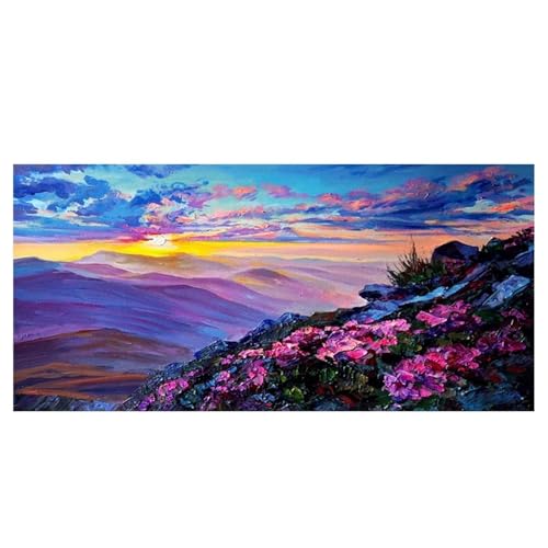 Peinture diamant kits adultes contre le stress : créez votre paysage au crépuscule