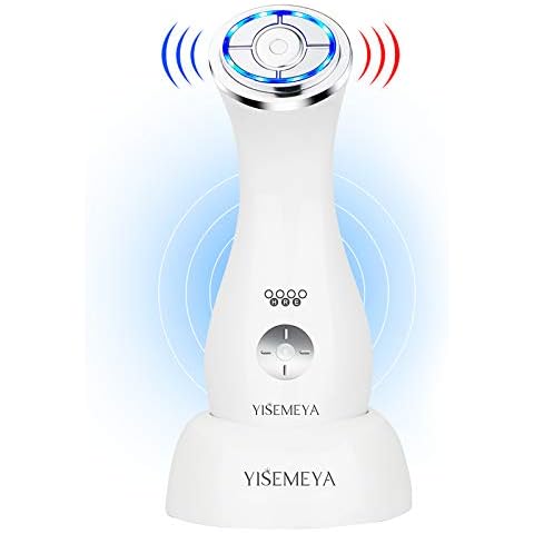 HIFU Face Lifting Machine with 3 Mdes 4 Levels Ultrasonic HIFU Face Device EMS RF LED Photon Wrinkle Remove Beauty Device Home Use Portable HIFU Skin Tightening Machine for Women Neck Eye Chin Cover