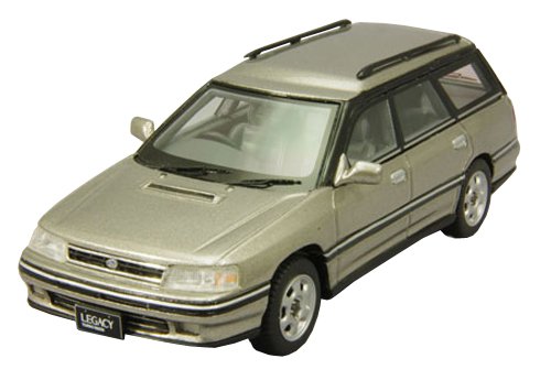 LA-X 1/43 スバル レガシィワゴン GT 1989 黒/灰 LV-N201b スバル レガシィ ツーリングワゴン GT（黒/グレー