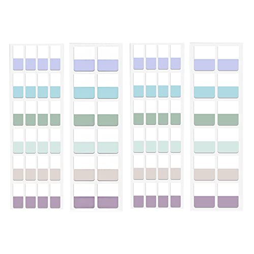 120 PCS Mittel + 240 PCS Klein Tab Index Papier, Beschreibbar Index Tabs, Index Tabs Kleber, zum Lesen von Indexen, Dateiordnern, Büchernotizen (Gemischte Morandi-Farben) Cover