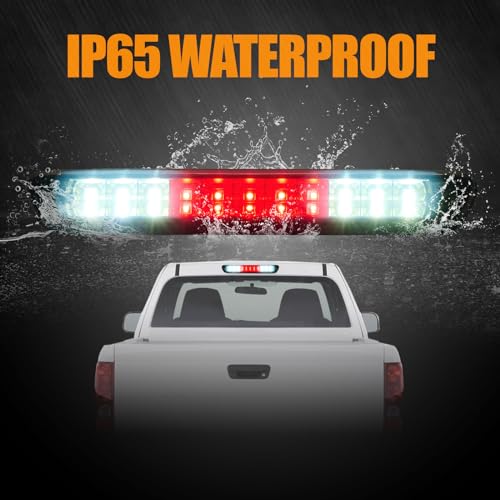 Image of Third 3rd Brake Light LED for 2004-2012 Chevy Colorado, High Mount Rear Brake Lights Assembly for 04-12 GMC Canyon, Waterproof Center Cab Cargo Lamp Stop Light