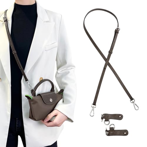 Image of Jiesinlov Leather Bag Shoulder Strap Replacement Crossbody Adjustable Conversion Kit Fit for Mini Pouch