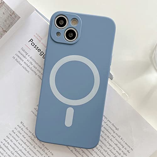 Coque silicone liquide aimantée grise iPhone 7 Plus contre les rayures