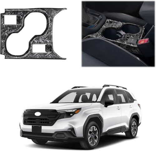 LIDUN 新型 スバル フォレスター Forester 対応 フロントカップホルダーパネル センタードリンクホルダーパネル ドリンクホルダーパネルカバー ホルダーパネルカバー インテリアパネル 内装 パーツ 傷防止アクセサリー ABS樹脂製 1PCS【鍛