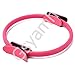 Gsyamh Pilates Circle Entrenamiento Core Anillos Ejercicio Yoga Doble Agarre Herramienta para Ejercicios Muslo Adecuado para Equipos Gimnasia Portátiles el Hogar, Conveniente y Práctico(Rosado)