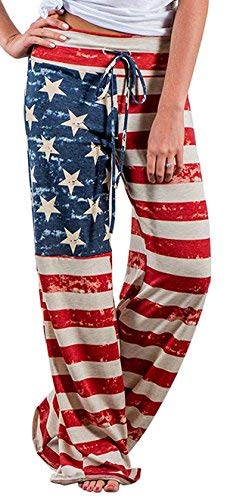 X-Image Women s Pajamas Comfy Pajama Lounge Pants Floral Print Drawstring Wide Leg Palazzo Pants Multicoloured, XX-Large
