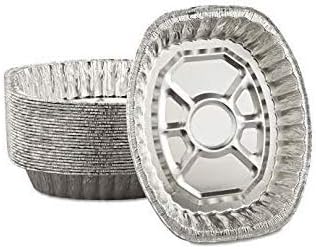 10 PACK - Disposable Durable Oval Roaster Pan - Turkey Roasting Pans Extra Large, Heavy-Duty Aluminum Foil | Deep, Oval Shape for Chicken, Meat, Brisket, Roasting, Baking | Recyclable | USA MADE