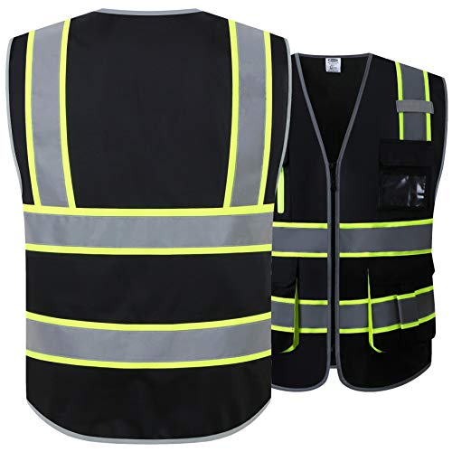 Jksafety GSV-US2018040304 9 Pockets High Visibility Safety Vest thumb #1