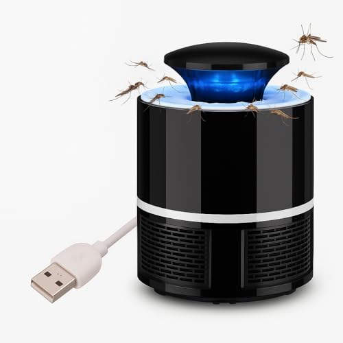Lámpara antimosquitos eléctrica, lámpara de mosquitos UV, mosquitera eléctrica impermeable 4, mata trampa insecticida mosquitos para jardín, interior y exterior