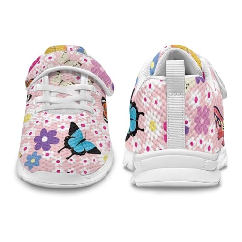 Athletic Sneaker for Boys,Girls Non-Slip Mesh Sneakers with White Sole,Children's Single Buckle Sneakers as Gifts2