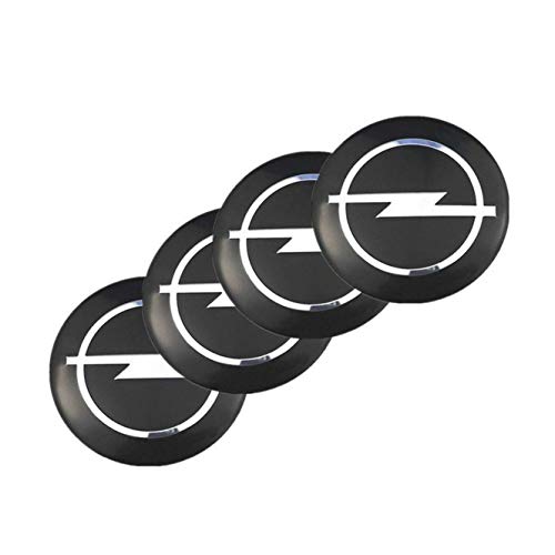 SkinoEu Radkappen Aufkleber 65mm - Schwarz Rot Schädel Design 4er Set