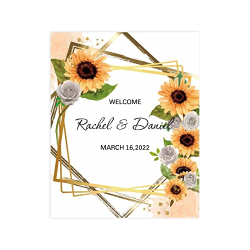 Panneau de bienvenue mariage fleur pour une réception champêtre chic - 3