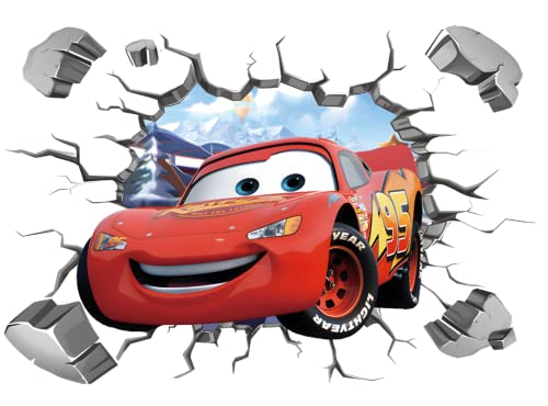Cars Pegatinas Decorativas Pared 3D Diseño Pegatinas de Pared Coche Cartoon Pegatinas de Pared para...