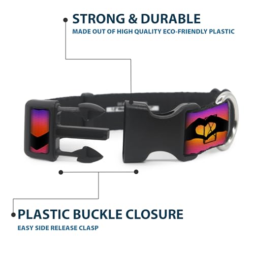 Cuello de clip de plástico Buckle-Down PC-W33409-NL ajustable de 22 a 38 cm 5