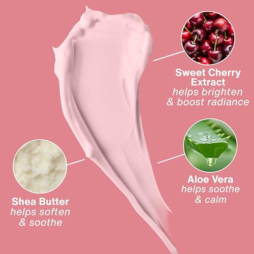Image of Hempz Cherry Body Lotion, Ultra Hydrating Daily Moisturizer for Dry Skin and Hands, Dark Red Cherries, 17 oz.