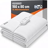 Monzana Coperta elettrica scaldaletto 150x80cm Lavabile Cavo 2m Coperte Termiche Riscaldamento Letto