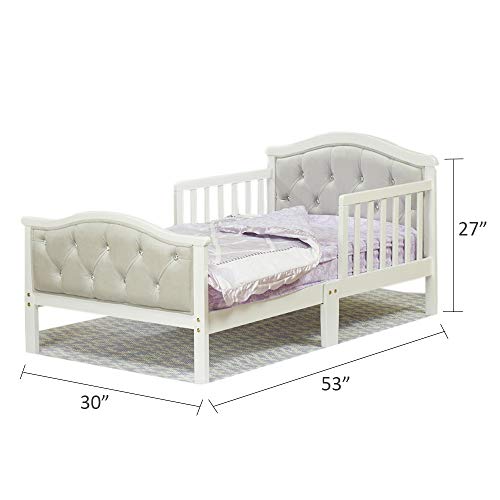Orbelle Trading The Orbelle Gray Padded Toddler Bed #TOP2