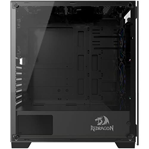 Gabinete Redragon Mix Master RBW Preto ATX C/ 3x Fans Sem Fonte - GC-618