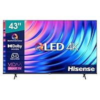 Hisense 43' QLED UHD 43E78HQ, Smart TV VIDAA 5.0, HDR Dolby Vision, VA, Controlli vocali Alexa,...