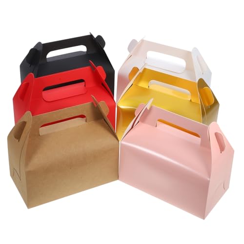 NUOLUX 24個彩虹パーティー用キャンディ容器 小型軽量紙製ボックス お菓子やクッキー収納に バレンンデー向け贈り物包装