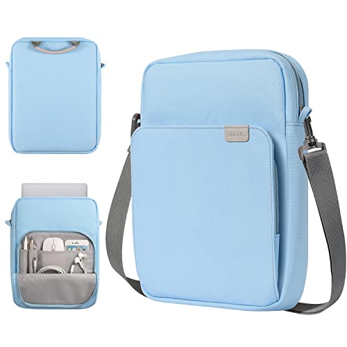 TiMOVO 9-11 Inch Tablet Sleeve Bag with Shoulder Strap for iPad 10th Gen. 10.9", iPad 9th/8th/7th Gen. 10.2", iPad Air 11/Air 5th/4th Gen. 10.9",Galaxy Tab A9+/A9 Plus 11", Light Blue