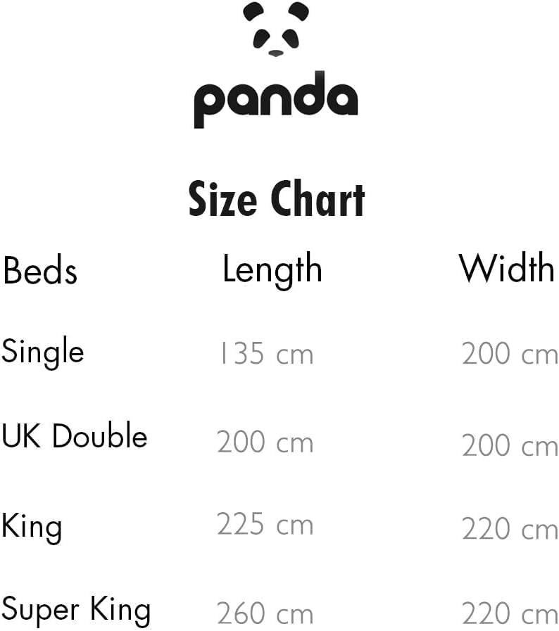 Panda The Cloud Bamboo 10.5 Tog Duvet Blanket, Bedding Comforters | UK Single (2024)