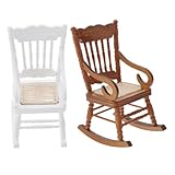 Siège doux et confortable : le siège en corde est doux et confortable, mettant en valeur le charme de l’artisanat et rehaussant l’atmosphère chaleureuse de votre maison de poupée. chaise miniature en bois, décorations pour maison de poupée