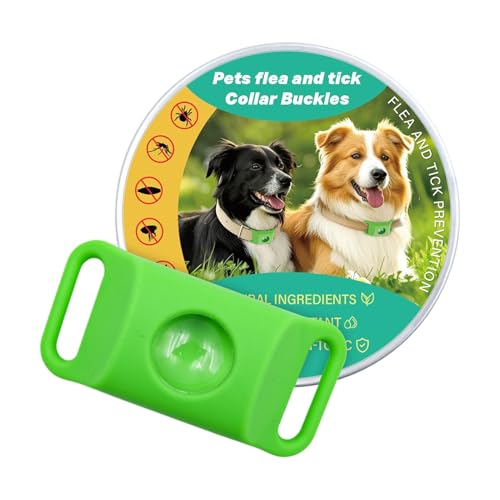 Dog Collar,調整可能ストラップ付きノミ首輪 | バックルデザイン 90日間予防 ペットケア 屋内屋外