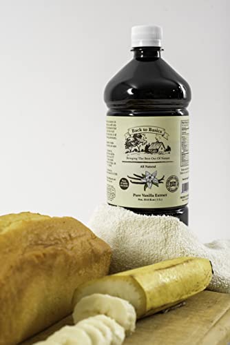 Back To Basics Pure Vanilla Extract - Liquid, 33 Fl Oz All-Natural Mexican Vanilla Great thumb #7