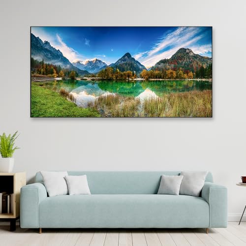 DEKORSTATION Nature Landscape Floating Frame Scenery Canvas Paint...